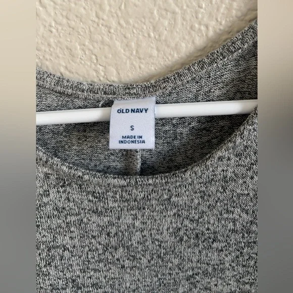 Plush-Knit Sleeveless Swing Dres gray SMALL OLD NAY - Picture 2 of 10